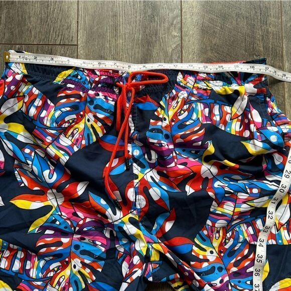 Broken Threads Men’s Swim Set Shorts and Shirt Tropical Surf Board Shorts Large - Picture 11 of 11